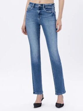 Vervet Luxuries jeans high rise slim straight jeans T6201 size 31